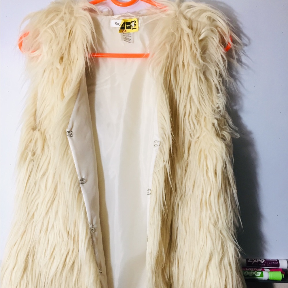 Fluffy vest